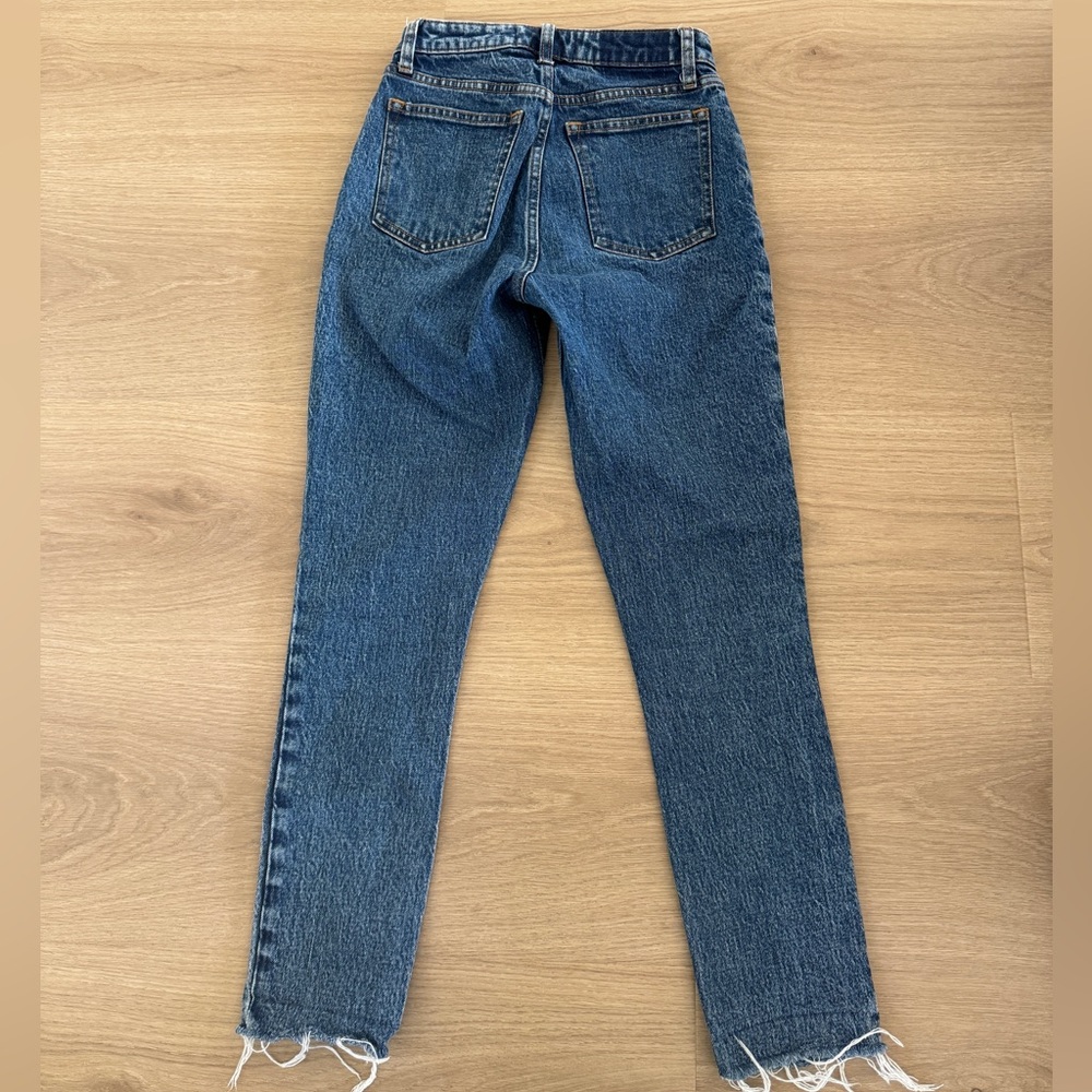 Abercrombie Fitch Jeans Curve Love Ankle High Rise Size 24 00 Dark Wash - Picture 2 of 5